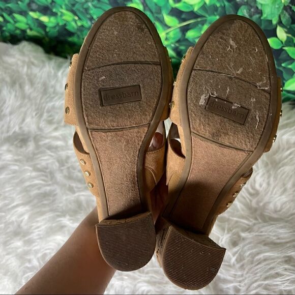 Dressbarn casual summer / spring casual style chunky heels size 7.5 - Picture 12 of 16